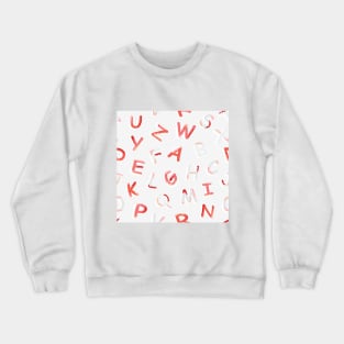 Alphabet letter pattern Crewneck Sweatshirt